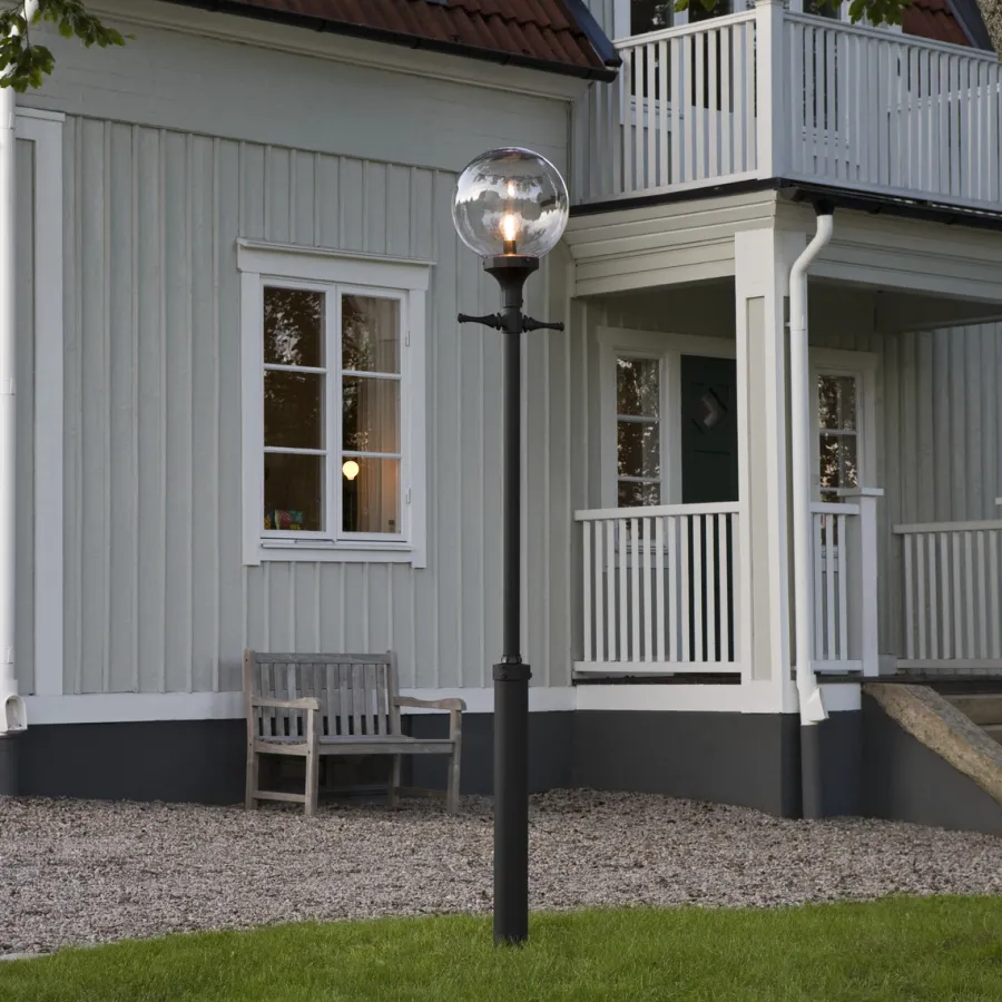 New Konstsmide Orion stolpe 240cm - Svart