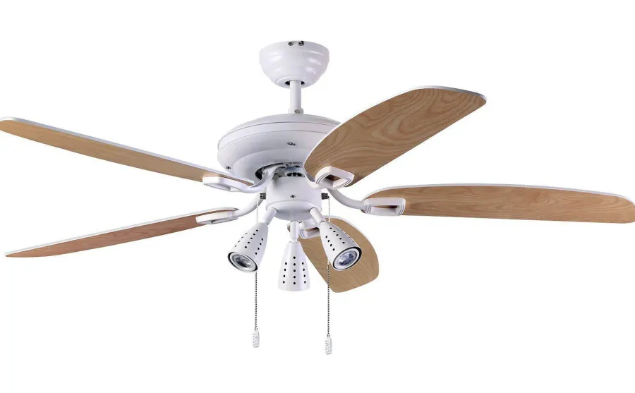 Best Texa Design Orion takvifte GU10 - Hvit/Eik vendbare blad Hvit / Eik