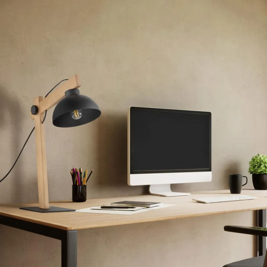 New TK Lighting Oslo bordlampe Brun