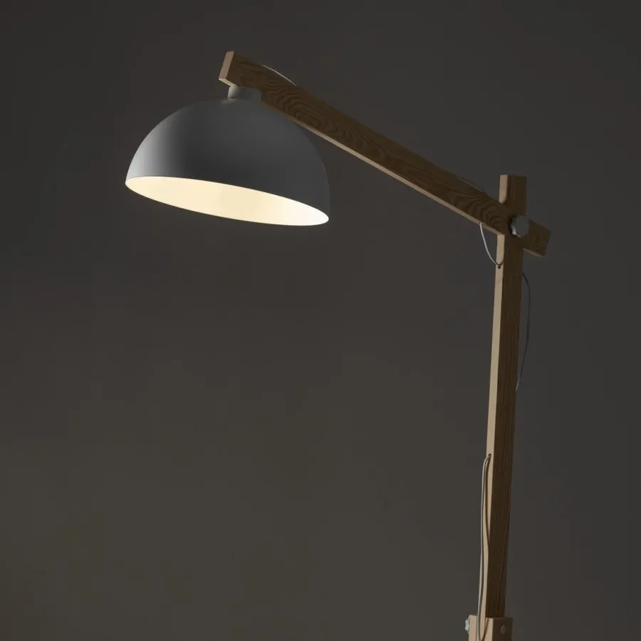 Discount TK Lighting Oslo gulvlampe Brun