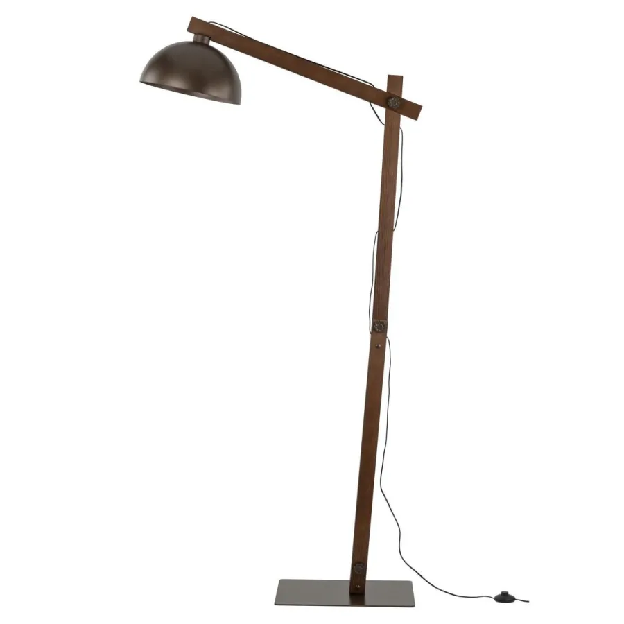 Discount TK Lighting Oslo gulvlampe Brun