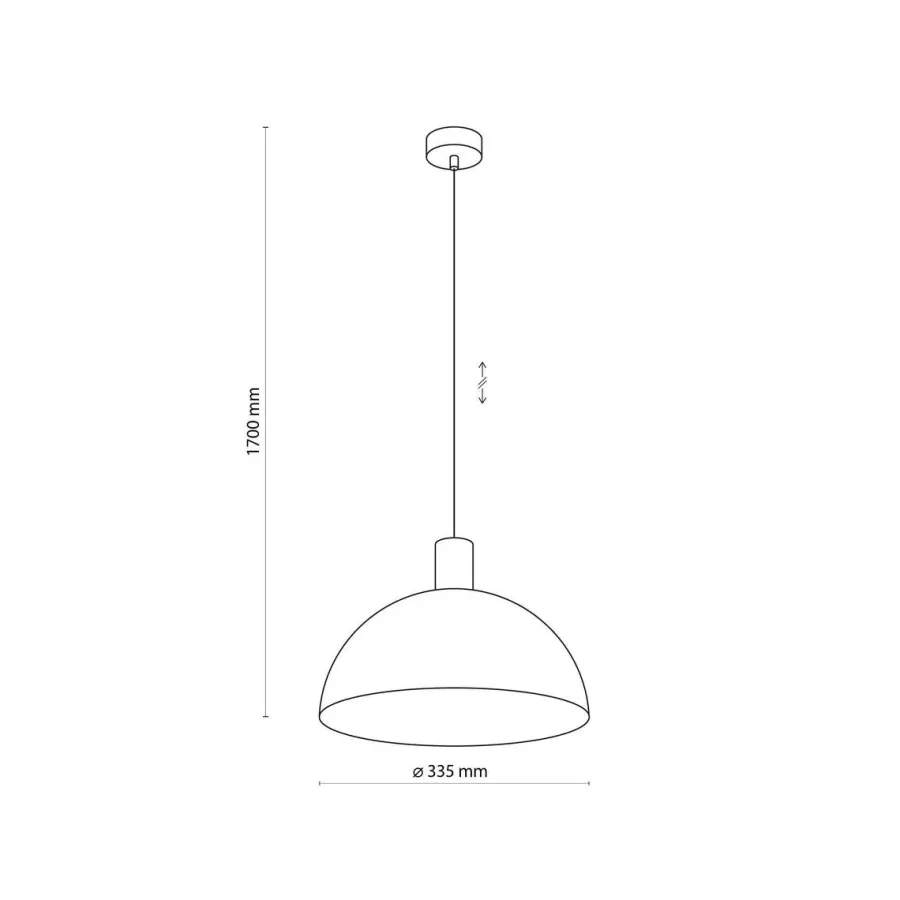 Clearance TK Lighting Oslo takpendel 33,5 cm