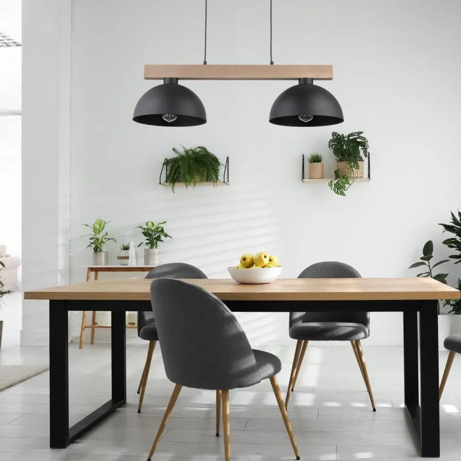 Hot TK Lighting Oslo takpendel 2-lys Svart
