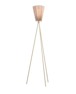 Northern Oslo Wood gulvlampe beige med skjerm