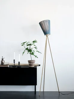 Clearance Northern Oslo Wood gulvlampe gull med skjerm