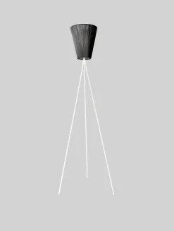 Best Northern Oslo Wood gulvlampe hvit med skjerm