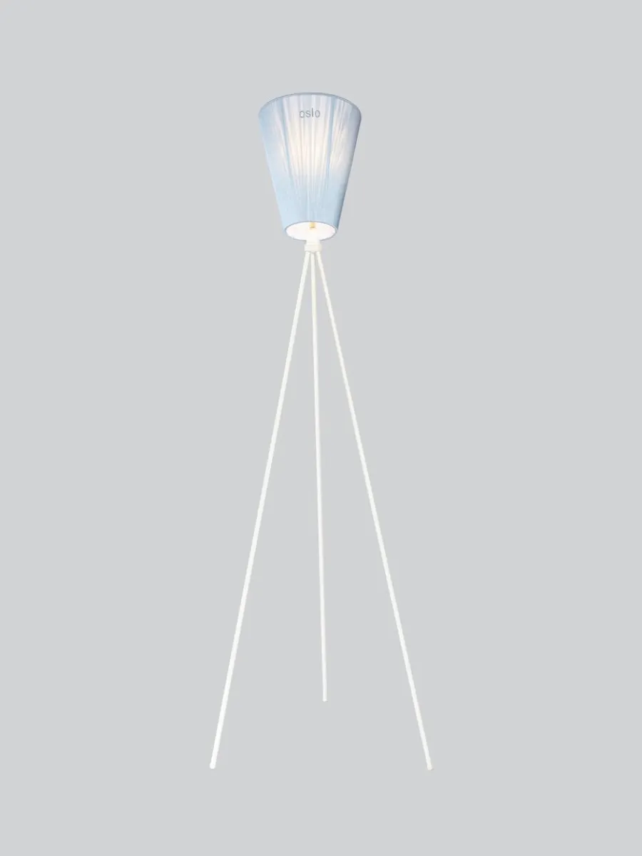 Best Northern Oslo Wood gulvlampe hvit med skjerm