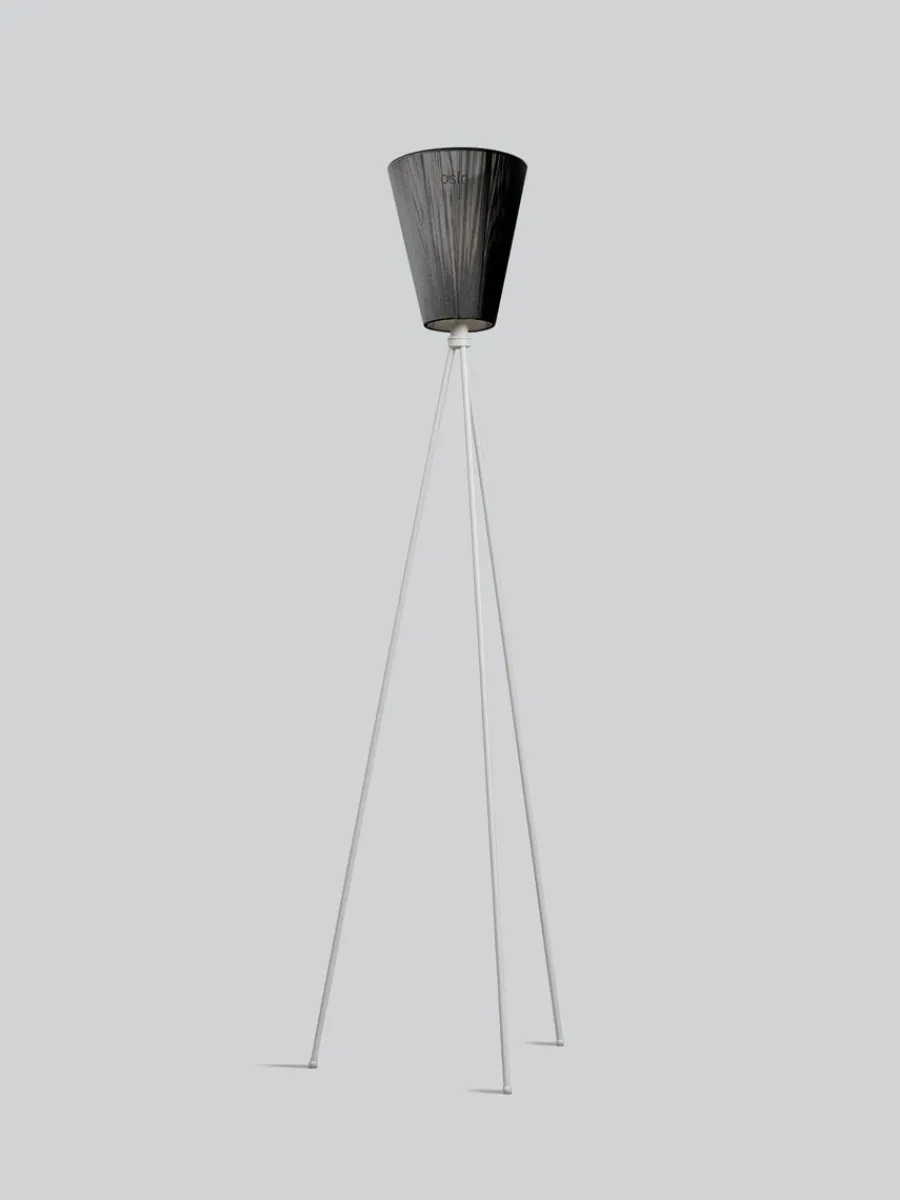 Outlet Northern Oslo Wood gulvlampe lysegrå med skjerm
