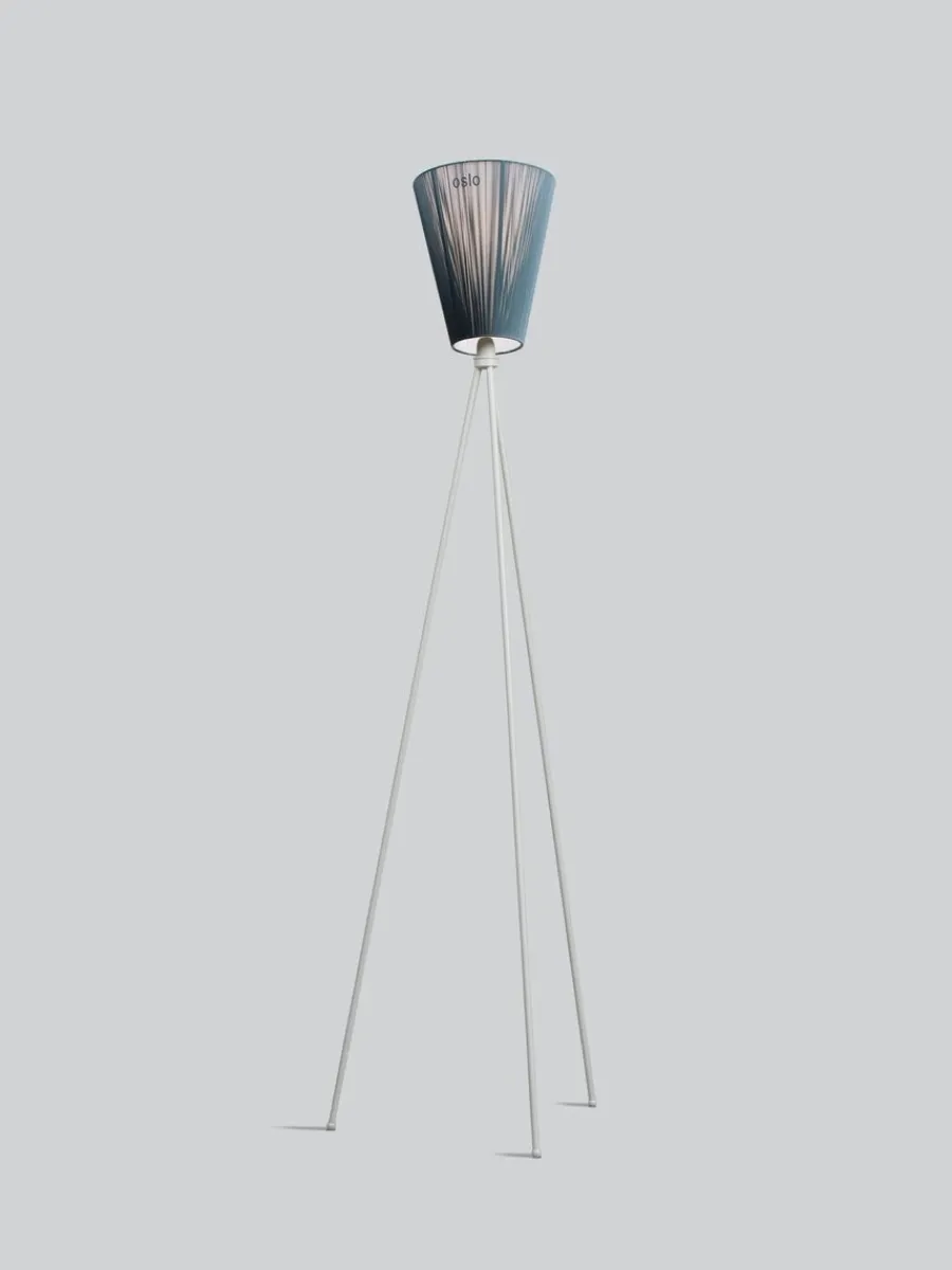Outlet Northern Oslo Wood gulvlampe lysegrå med skjerm