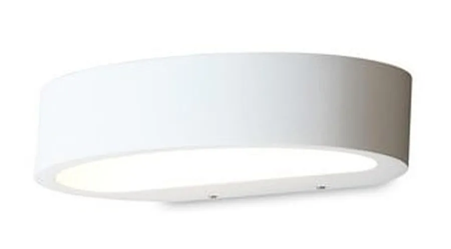 New NorDesign Ovali vegglampe LED - Hvit