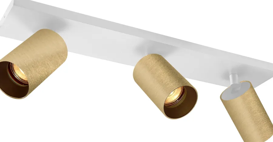 Clearance NorDesign OZ K3 taklampe med 3 spotter - hvit/Svart Hvit / Svart