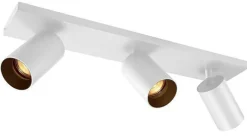 Clearance NorDesign OZ K3 taklampe med 3 spotter - hvit/Svart Hvit / Svart