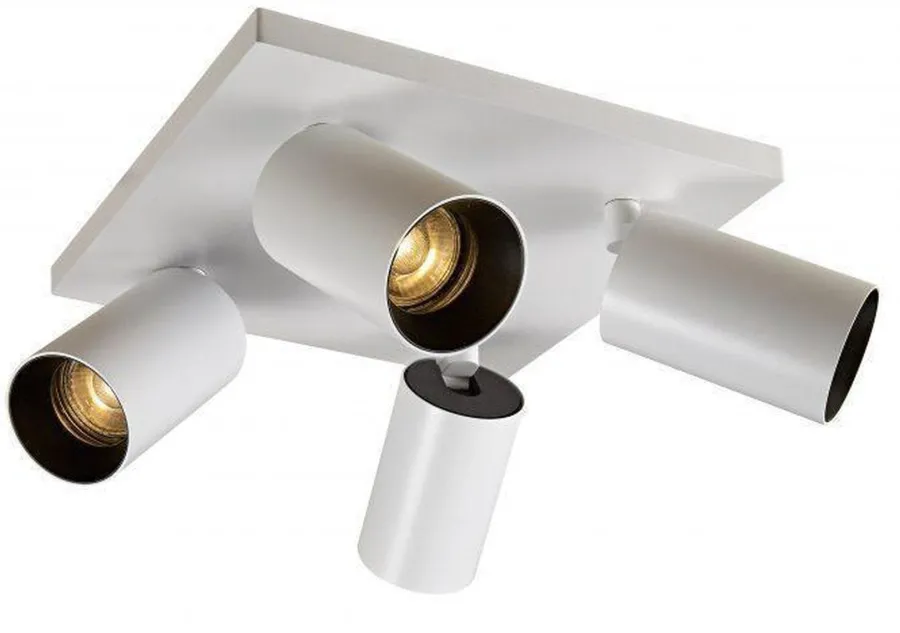 Sale NorDesign OZ K4 taklampe med 4 spotter - hvit/Svart Hvit / Svart