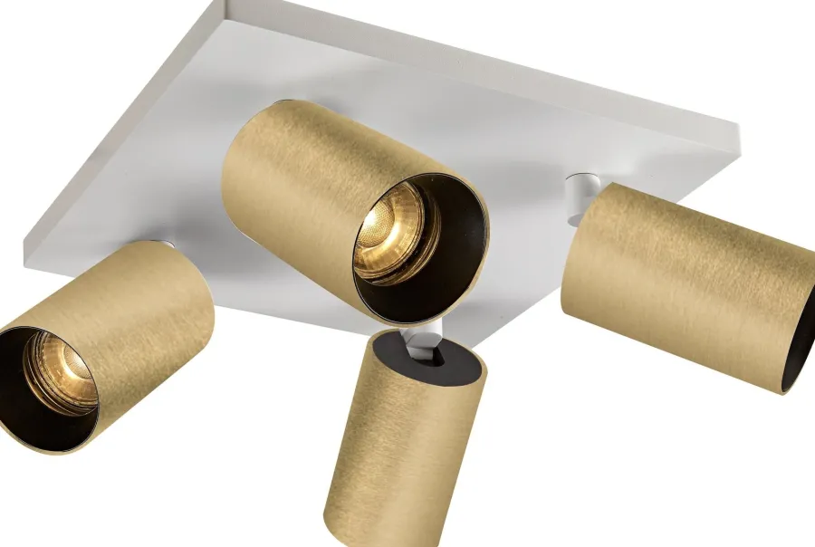 Clearance NorDesign OZ K4 taklampe med 4 spotter - Hvit