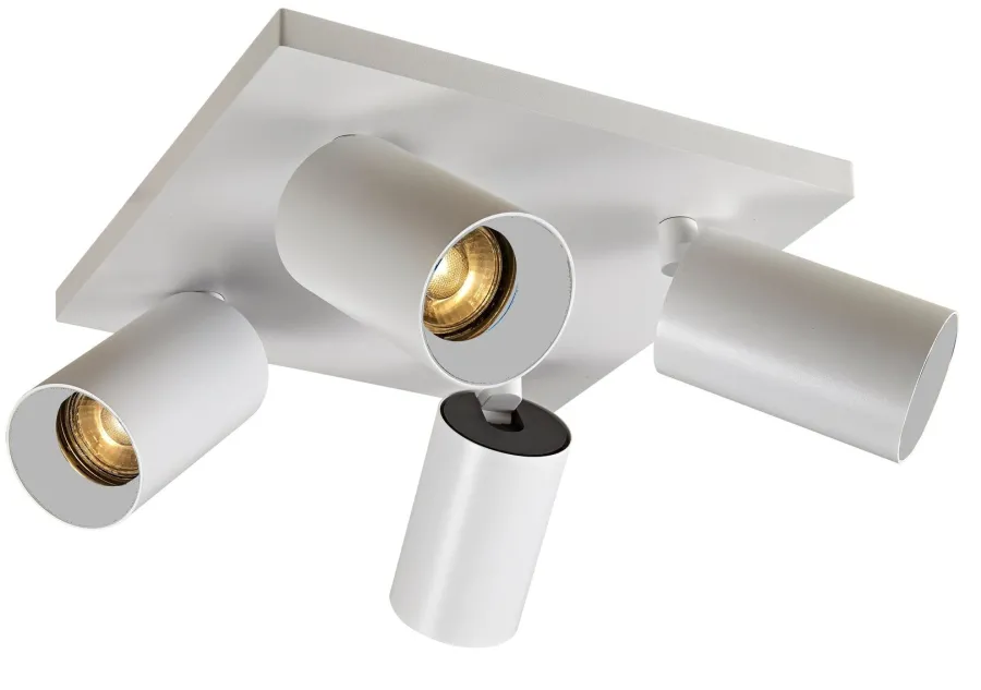 Clearance NorDesign OZ K4 taklampe med 4 spotter - Hvit