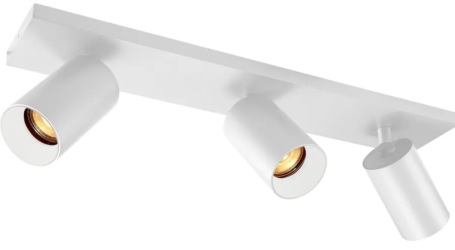 Best NorDesign OZ K3 taklampe med 3 spotter - Hvit