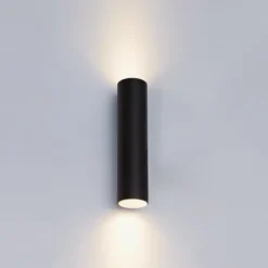 Discount NorDesign OZ K2 vegglampe opp/ned lys - Svart/Gull Svart / Gull