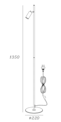 Outlet NorDesign Oz mini K1 gulvlampe GU10 mini