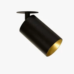 Clearance NorDesign Oz Recessed downlight spot - sand Svart/gull Svart / Gull