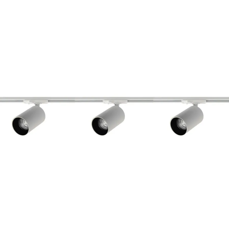 Online NorDesign Oz spotskinne 3 spotter 1 meter - Pure white/Svart Pure White / Svart