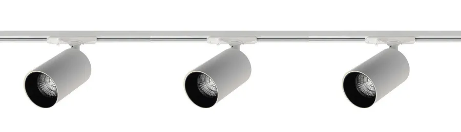 Online NorDesign Oz spotskinne 3 spotter 1 meter - Pure white/Svart Pure White / Svart