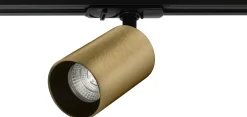 Clearance NorDesign Oz spotskinne 5 spotter 2 meter - Svart/Messing Svart / Messing