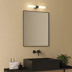 Clearance Astro Lighting Padova vegglampe for baderom IP44 G9 - Svart/Opal Svart / Opal