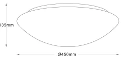 Discount NorDesign Pan glass 450 taklampe 3 x E27 - Hvit