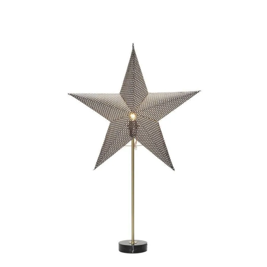 Konstsmide Papirstjerne med marmor Svart