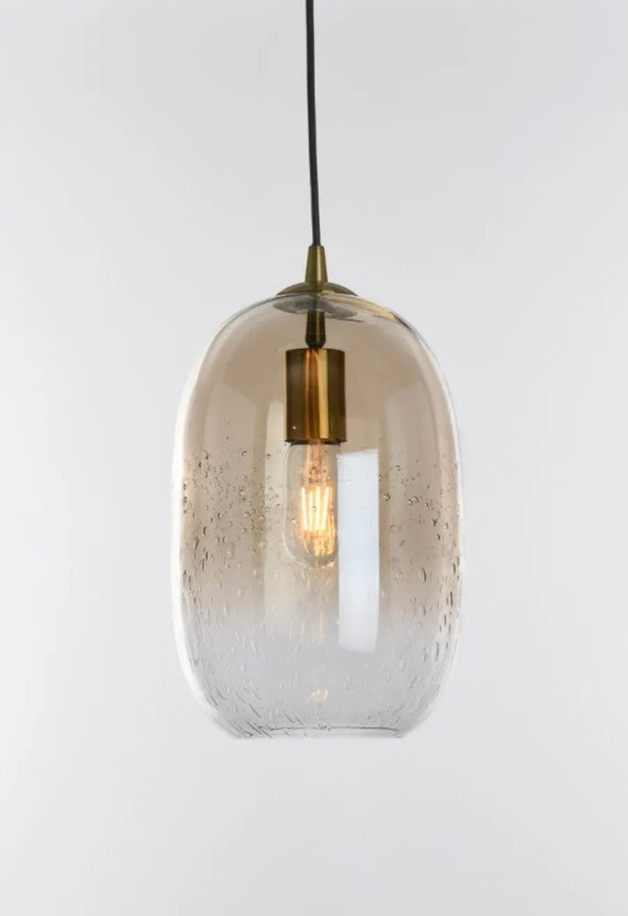 Sale Ms - belysning Paris takpendel 20 cm - Svart/Cognac Svart / Brun