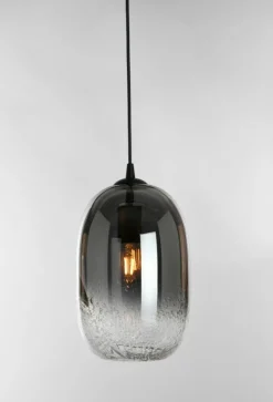 Discount Ms - belysning Paris takpendel 20 cm - Svart/Røykfarget Svart / Røyk