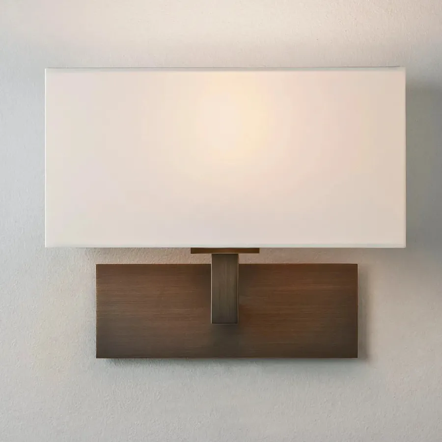 Astro Lighting Park Lane vegglampe med skjerm Bronse / hvit