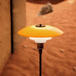 Outlet Louis Poulsen PH 3½-2½ Gulvlampe Centenary Edition Amber / hvit