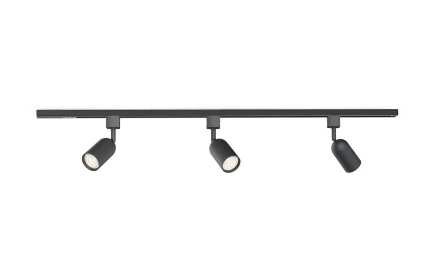 Hot Philips EasyLink Shea spotskinne med 3 spotter - 1 meter