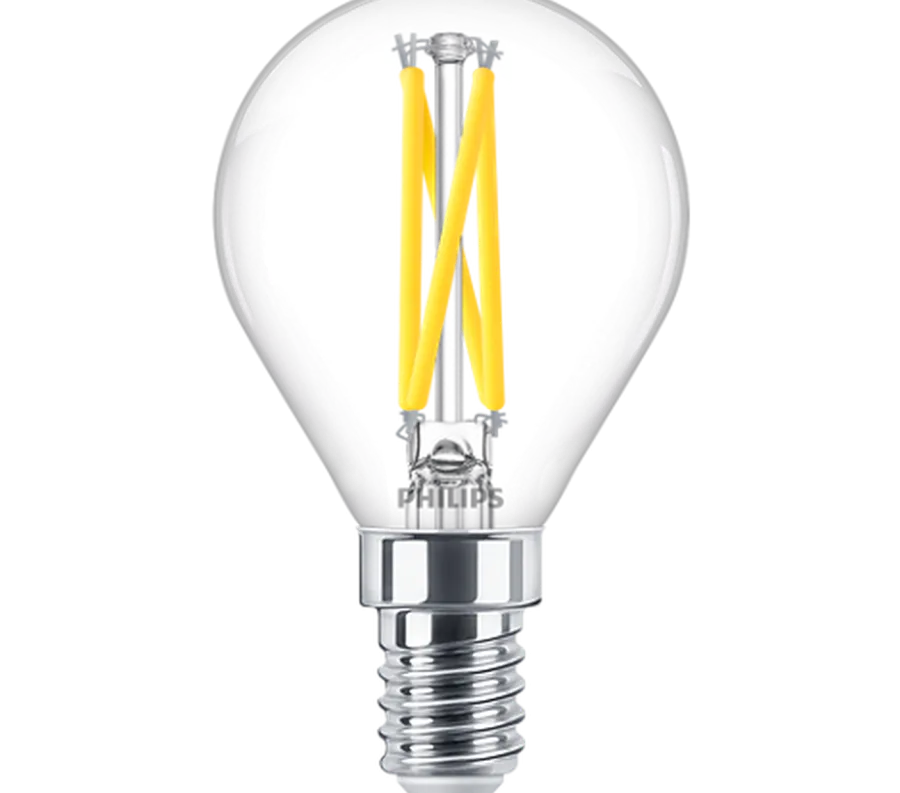 Online Philips E14 LED mignon 1,8 watt (25W) Warmglow - Dimbar Klar