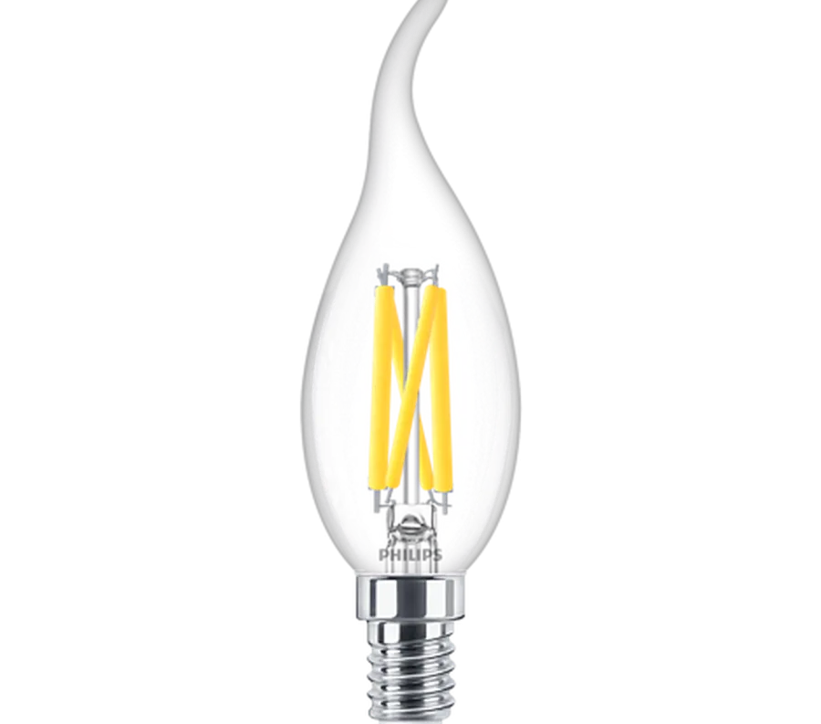 Discount Philips E14 LED 3,4 watt (40W) Warmglow - Dimbar Klar