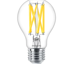 Clearance Philips Filament warmglow E27 LED 10,5W 60mm dimbar - Klar
