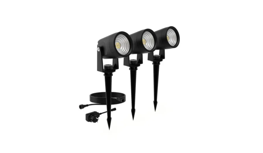 Sale Philips Gardenlink Reuel bakkespotter 2700K 1,5W IP44 3-pakning - 24 Volt Svart