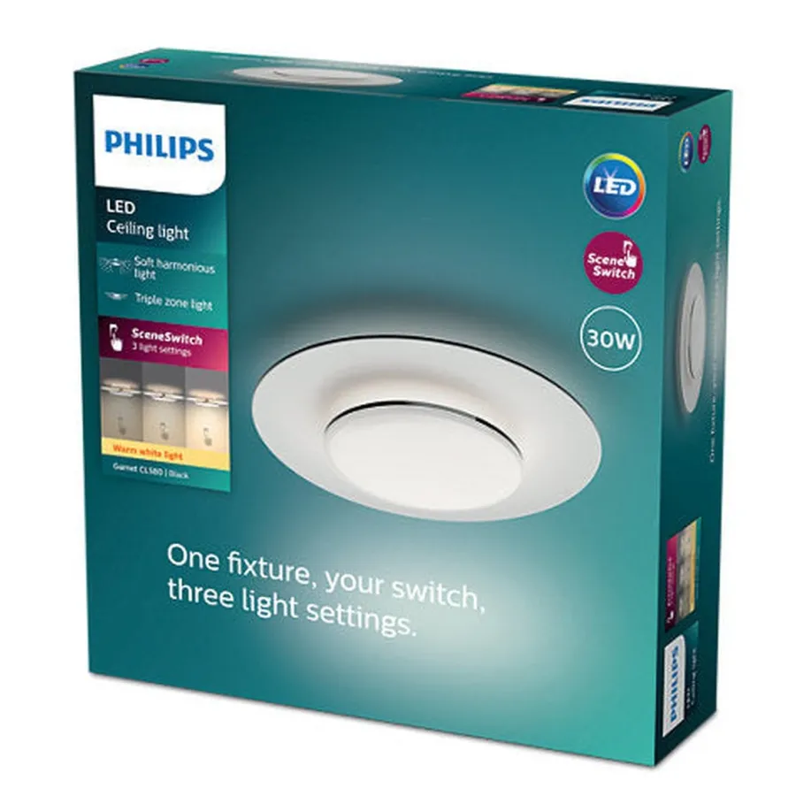 Clearance Philips Garnet CL580 taklampe 40 cm 30W 2700K SceneSwitch
