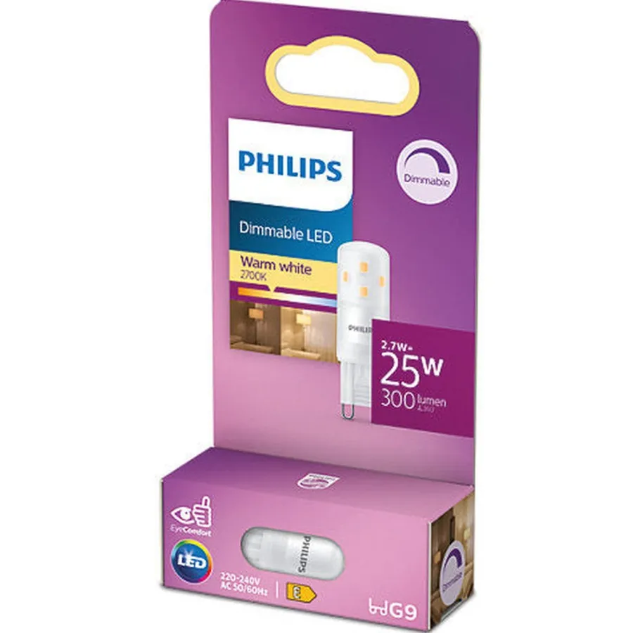 New Philips G9 LED 2700K 2,6W - Dimbar Hvit