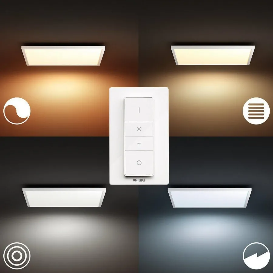 Clearance Philips Hue Aurelle square taklampe 60cm - White Ambiance Hvit