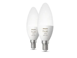 Online Philips Hue B39 E14 lyspære 4W 2200-6500K pluss farge - 2 pakning