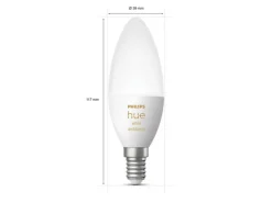Best Philips Hue B39 E14 lyspære 5,2W 2200-6500K White Ambiance - 2 pakning