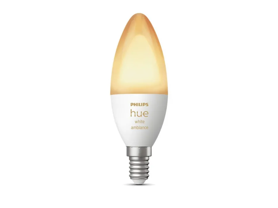 Outlet Philips Hue B39 E14 lyspære 5,2W 2200-6500K White Ambiance