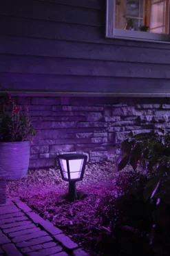 Hot Philips Hue Econic utendørs sokkel white ambiance & color luminairs Svart