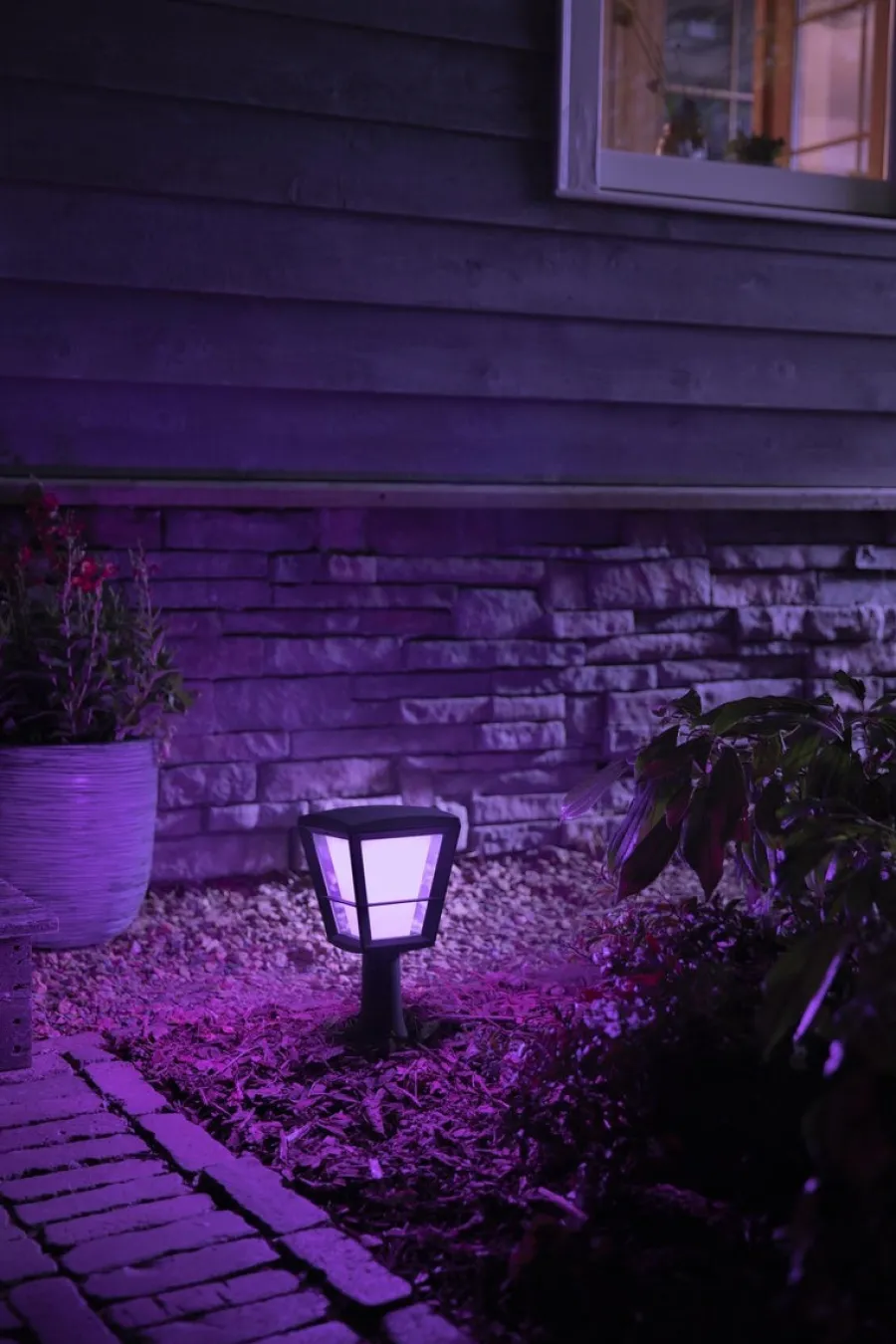 Hot Philips Hue Econic utendørs sokkel white ambiance & color luminairs Svart