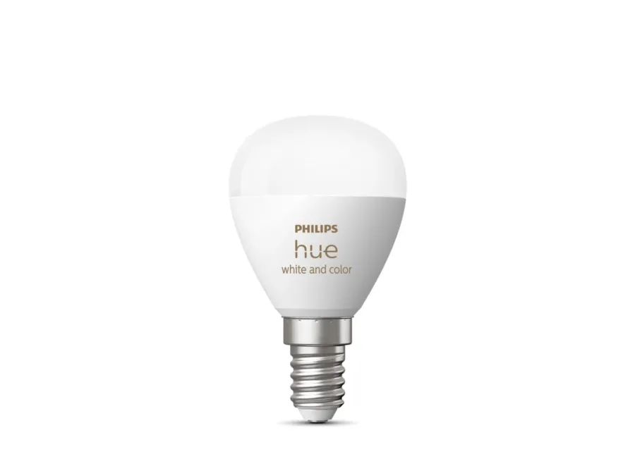 Hot Philips Hue P45 E14 lyspære 5,1W 2200-6500K Hue White Color Ambiance