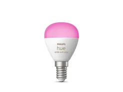 Hot Philips Hue P45 E14 lyspære 5,1W 2200-6500K Hue White Color Ambiance
