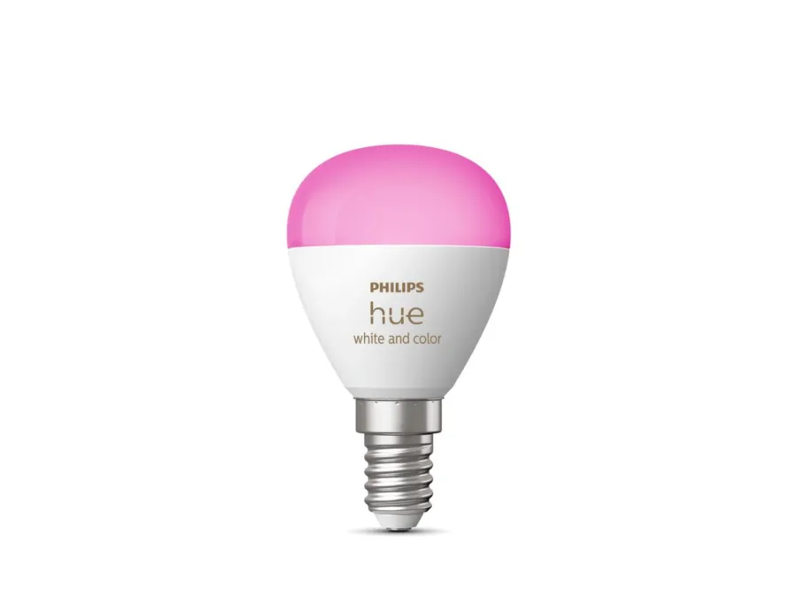 Hot Philips Hue P45 E14 lyspære 5,1W 2200-6500K Hue White Color Ambiance