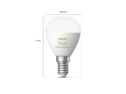 Clearance Philips Hue P45 E14 lyspære 5,1W 2200-6500K White Ambiance - 2 pakning